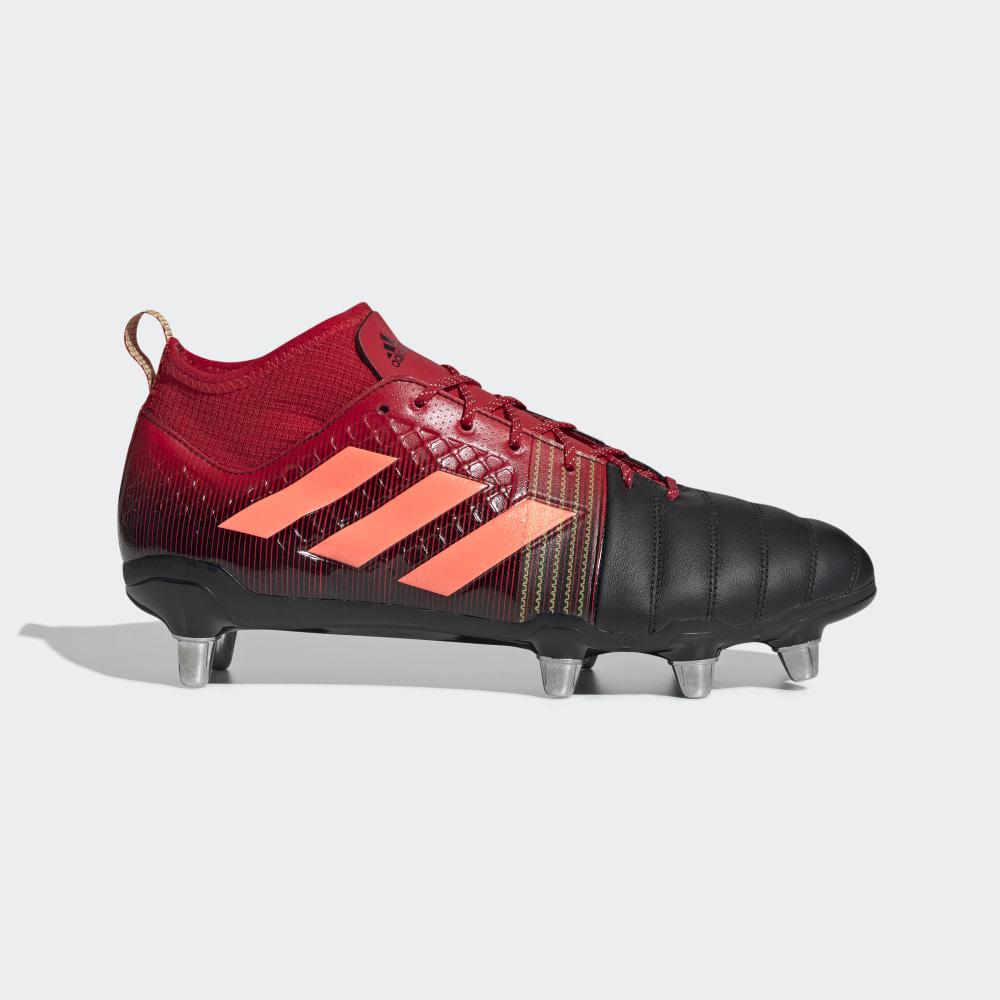 Adidas Men's Kakari X- Kevlar 2 Soft Ground Rugby Boots Black/Coral/Deep Red Ireland EF3399